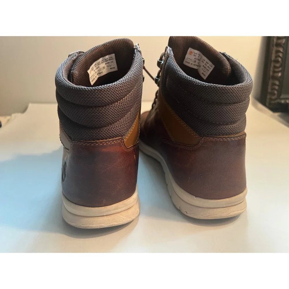 Timberland Graydon Leather Sneaker Boot Memory Foam Water Resistant SZ 10.5